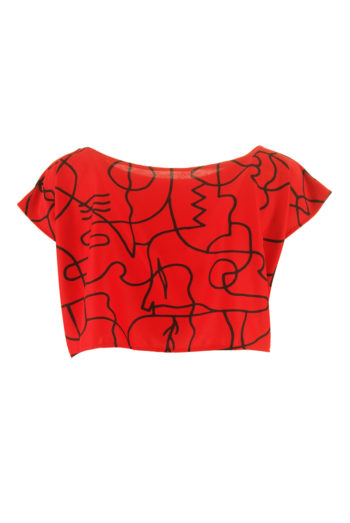 CROP TOP ROUGE