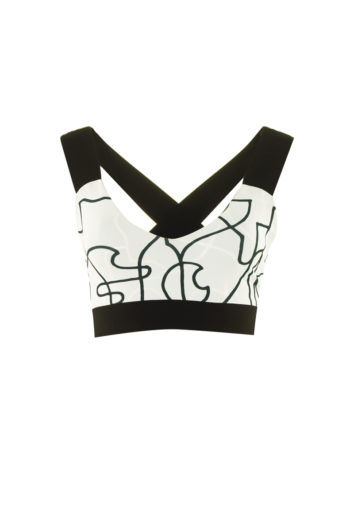 SPORTY BRA REVERSIBLE BLACK SIDE